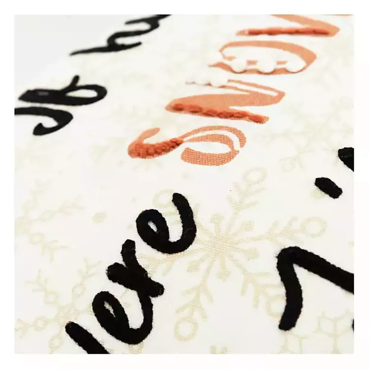 Christmas Pillows>Kirklands Home If Hugs were Snowflakes Christmas Throw Pillow White
