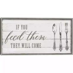 Kirklands Home If You Feed Them Framed Canvas Art Print Clearance