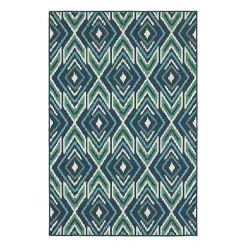 Kirklands Home Ikat Diamonds Jenn Outdoor Rug, 6x9