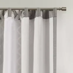 Kirklands Home Imani Chenille Stripe Curtain Panel, 84 in. Gray Sale