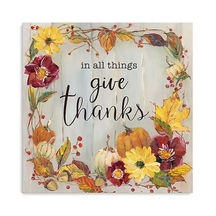 Fall>Kirklands Home In All Things Fall Canvas Art Print