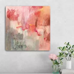 Kirklands Home Incendies Canvas Art Print Pink Outlet
