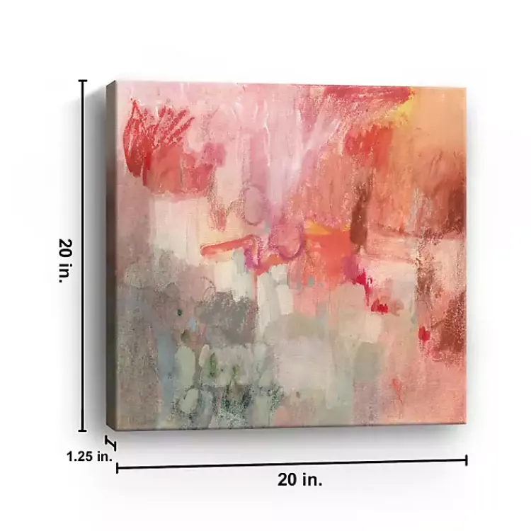 Kirklands Home Incendies Canvas Art Print Pink Outlet