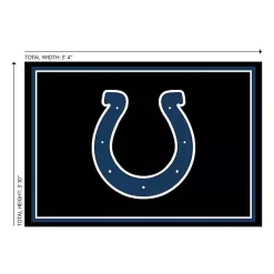 Kirklands Home Indianapolis Colts Area Rug, 4x6 Black Sale