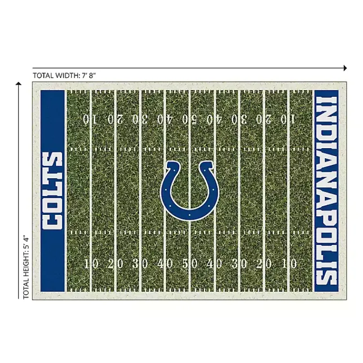Kirklands Home Indianapolis Colts Home Field Area Rug, 6x8 Blue Hot