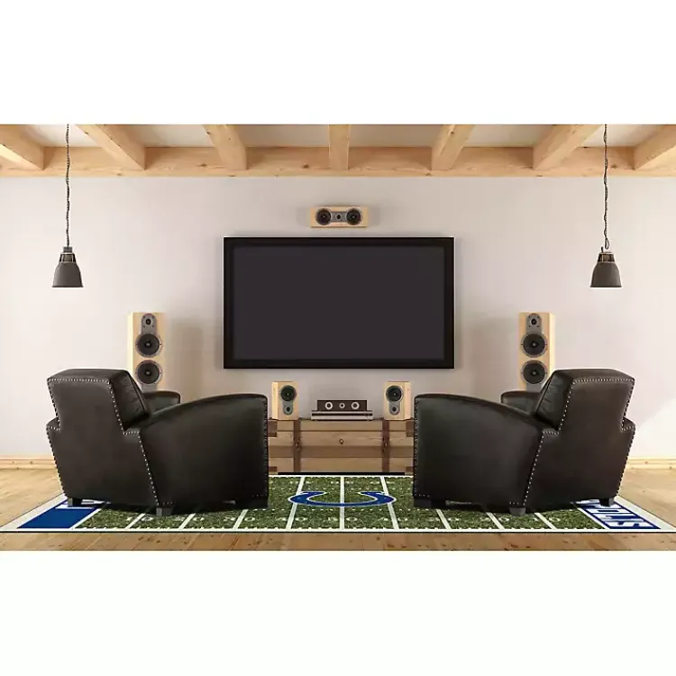 Kirklands Home Indianapolis Colts Home Field Area Rug, 6x8 Blue Hot