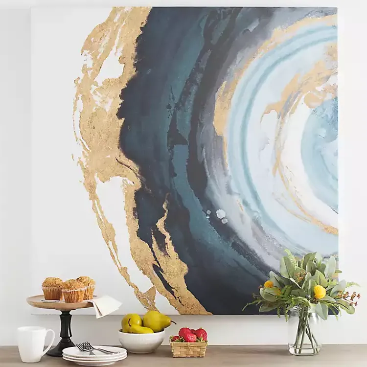 Kirklands Home Indigo Agate Canvas Art Print Online