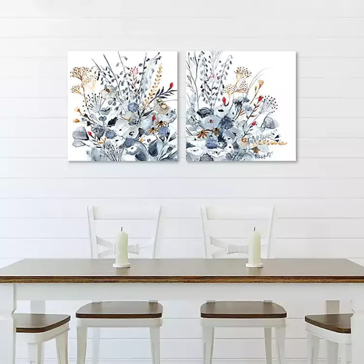 Kirklands Home Indigo and Ochre 2-pc. Canvas Art Set Outlet
