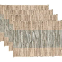Kirklands Home Indigo Banded 4-pc. Placemat Set Outlet