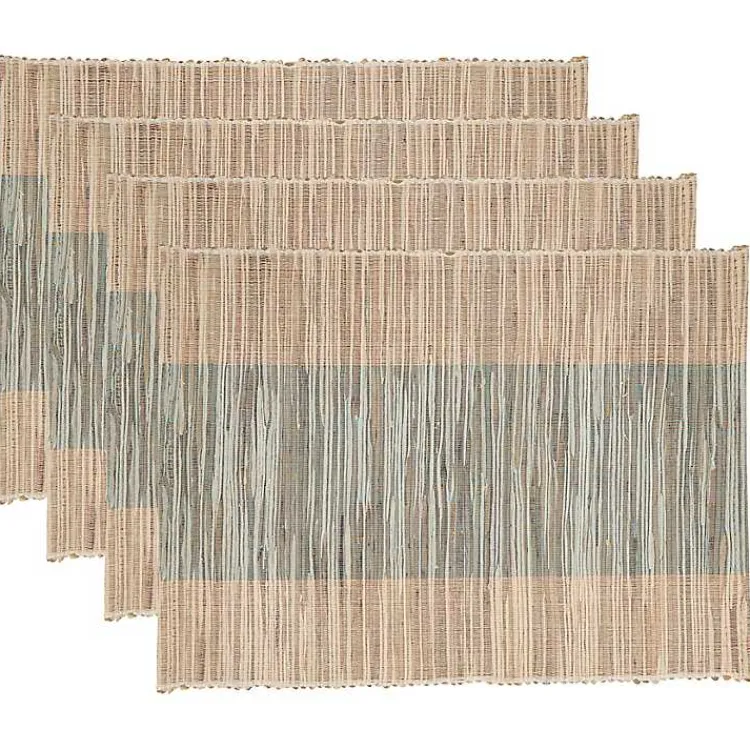 Kirklands Home Indigo Banded 4-pc. Placemat Set Outlet