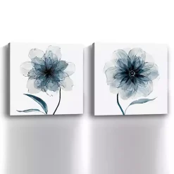 Kirklands Home Indigo Bloom Canvas Art Prints, Set of 2 Sale