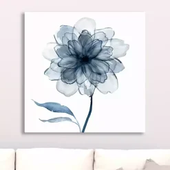 Kirklands Home Indigo Bloom IV Giclee Canvas Art Clearance