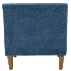 Kirklands Home Indigo Upholstered Shea Accent Chair Blue Discount