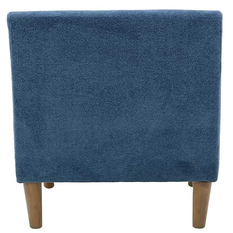 Kirklands Home Indigo Upholstered Shea Accent Chair Blue Discount