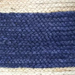 Baskets & Boxes>Kirklands Home Indigo Bold Striped Jute Basket, 19 in.