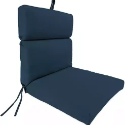 Kirklands Home Indigo Canvas French Edge Outdoor Chair Cushion Blue Best