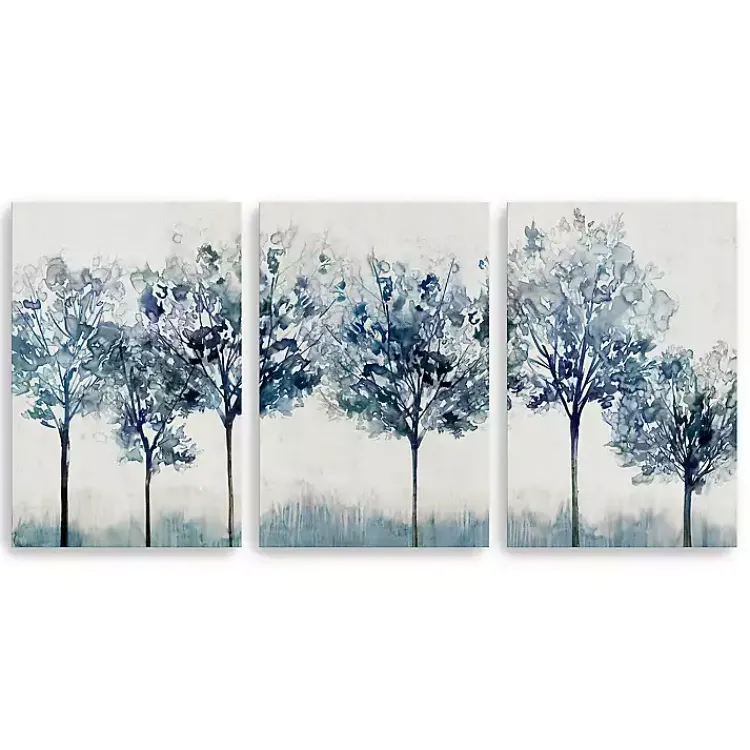 Kirklands Home Indigo Forest Light Canvas Art Prints, 16x24 Discount