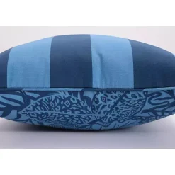 Kirklands Home Indigo Island Reversible Outdoor Lumbar Pillow Blue Hot