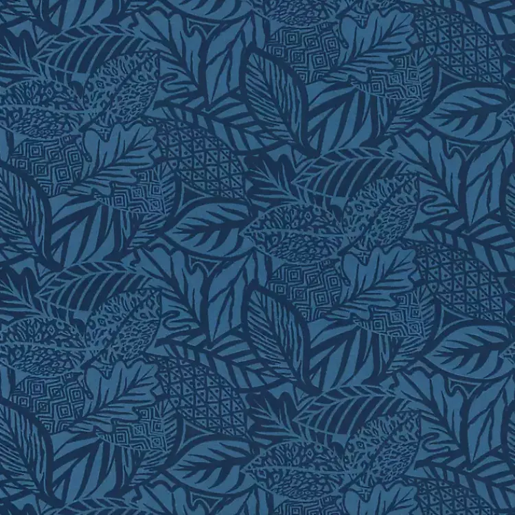 Kirklands Home Indigo Island Reversible Outdoor Lumbar Pillow Blue Hot