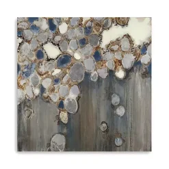 Kirklands Home Indigo Oyster Shells Abstract Canvas Art Print Hot