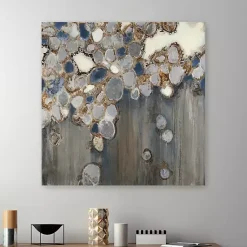 Kirklands Home Indigo Oyster Shells Abstract Canvas Art Print Hot