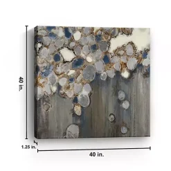 Kirklands Home Indigo Oyster Shells Abstract Canvas Art Print Hot