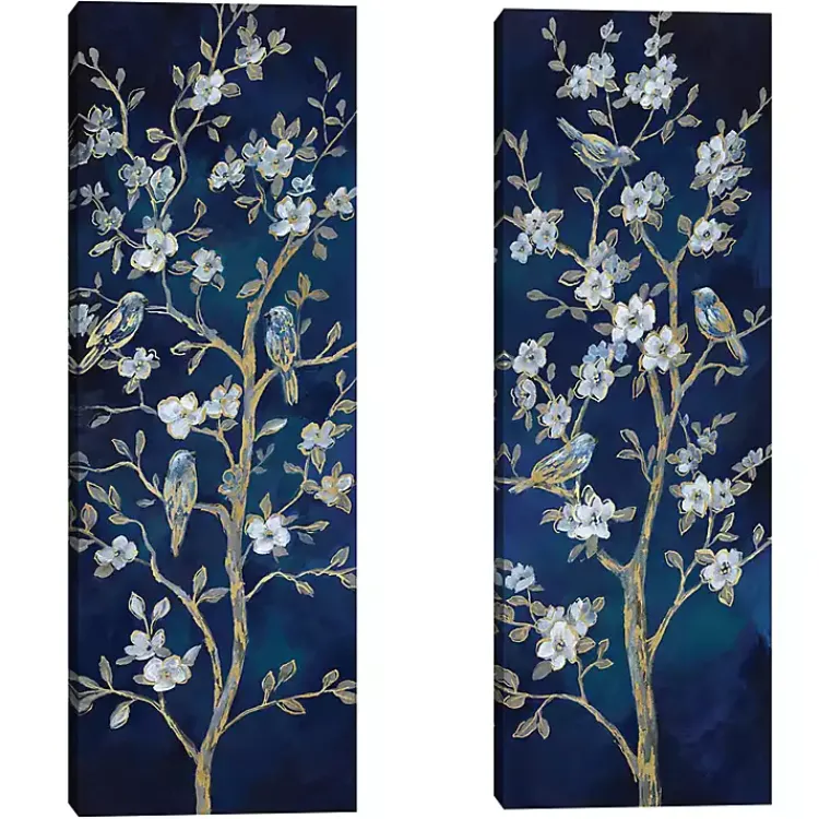 Kirklands Home Indigo Spring I & II Canvas Art Prints, Set of 2 Blue