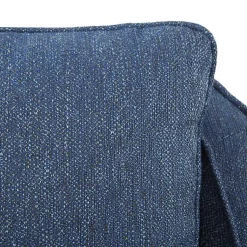 Kirklands Home Indigo Swivel Upholstered Wide Seat Accent Chair Blue Sale