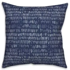 Kirklands Home Indigo Thatch Outdoor Throw Pillow New