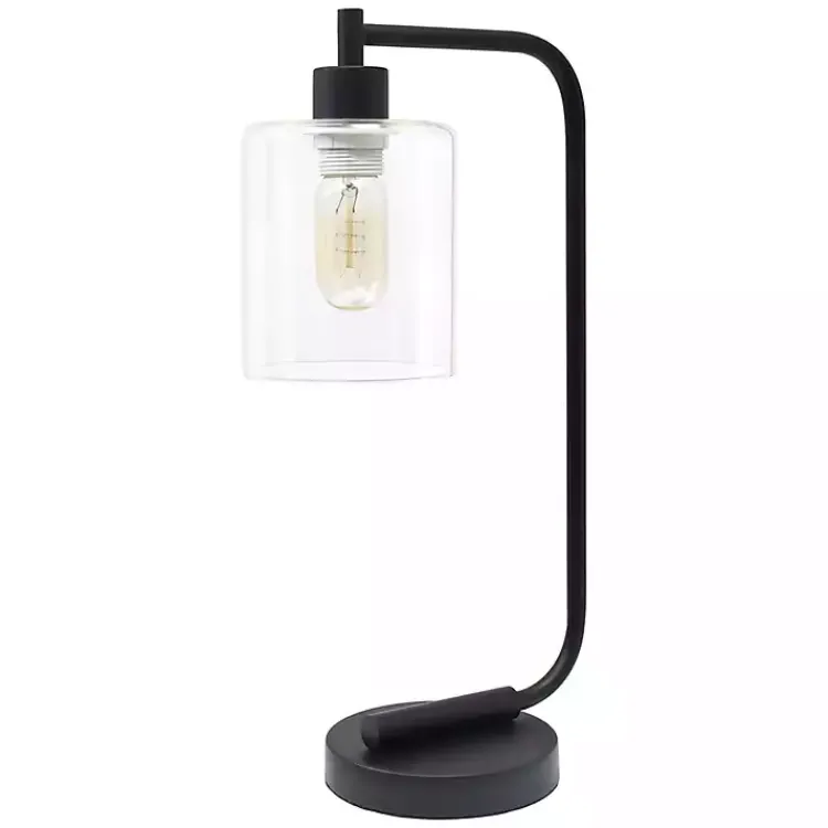Kirklands Home Industrial Black Iron Desk Lamp Clear Best