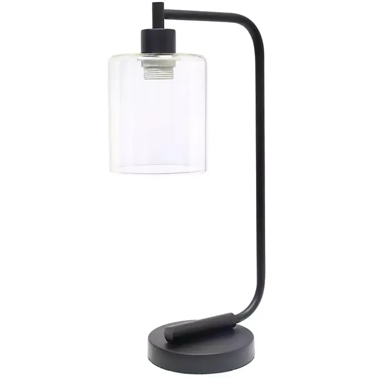 Kirklands Home Industrial Black Iron Desk Lamp Clear Best
