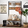 Kirklands Home Industrial Metal and Barnwood Hall Tree Discount