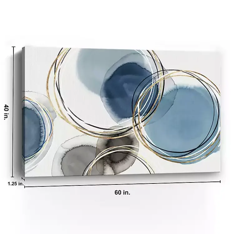 Kirklands Home Infinity Indigo II Abstract Canvas Art Print Blue Online