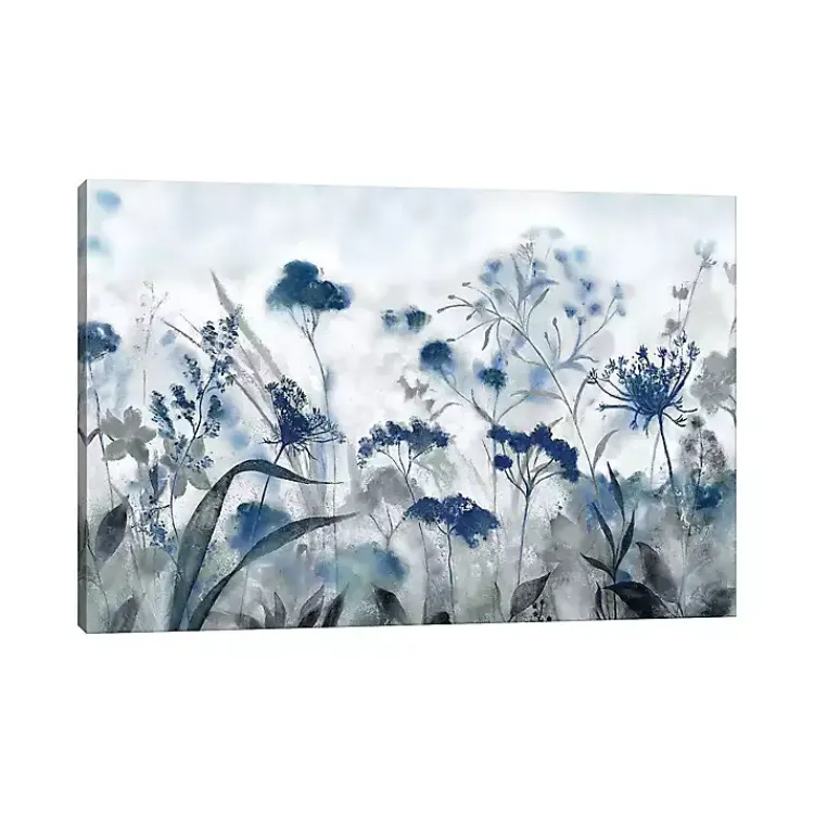 Kirklands Home Inky Indigo Canvas Art Print Blue New