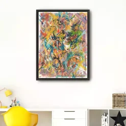 Kirklands Home Inside Out No. 2 Framed Giclee Canvas Art Print Clearance