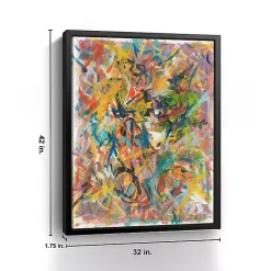 Kirklands Home Inside Out No. 2 Framed Giclee Canvas Art Print Clearance