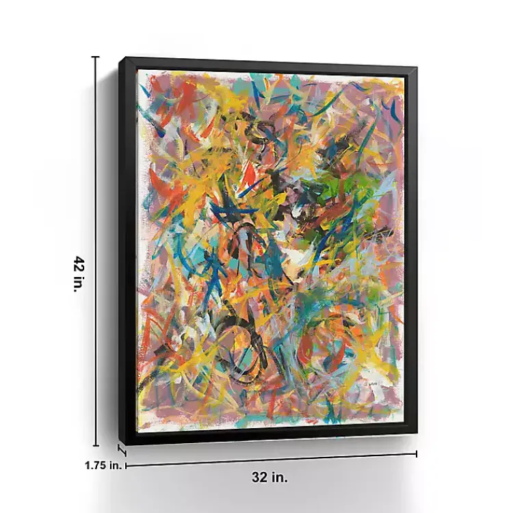 Kirklands Home Inside Out No. 2 Framed Giclee Canvas Art Print Clearance