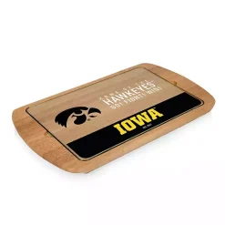Kirklands Home Iowa Hawkeyes Wood and Glass Serving Board Hot