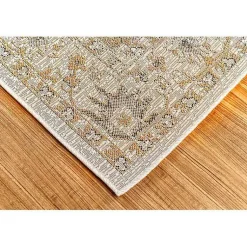 Kirklands Home Irene Yellow Daffodil Outdoor Area Rug, 4x7 Sale