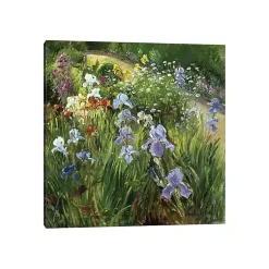 Kirklands Home Irises and Oxeye Daisies Canvas Art Print Multi Sale