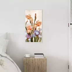 Kirklands Home Irises Panel Framed Canvas Art Print Clearance