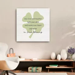 St Patricks Day Decorations>Kirklands Home Irish Blessing Canvas Art Print, 30x30 in.