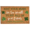 St Patricks Day Decorations>Kirklands Home Irish Blessing Shamrock Doormat