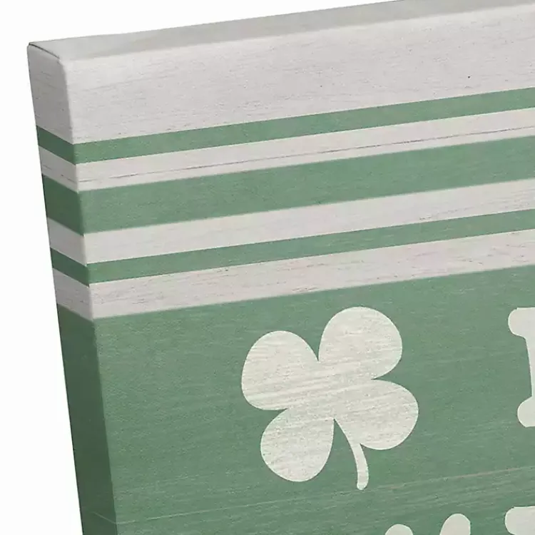 St Patricks Day Decorations>Kirklands Home Irish Kisses & Shamrock Wishes Canvas Art Print