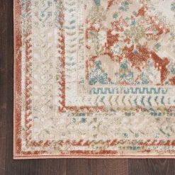 Kirklands Home Irsia Rust Traditional Serged Runner, 2x8 Online