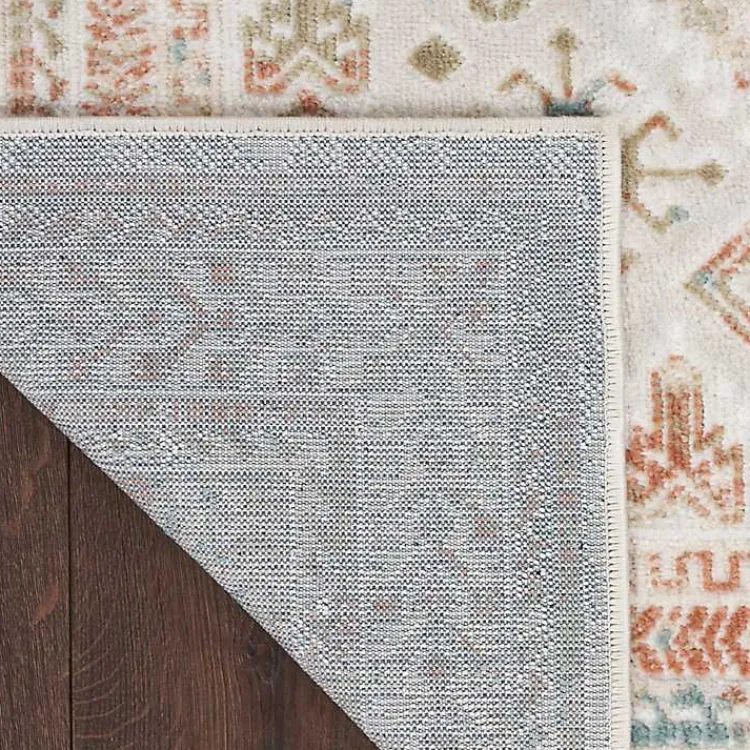 Kirklands Home Irsia White Traditional Area Rug, 5x7 New