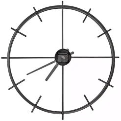 Kirklands Home Isaac Black Modern Wall Clock