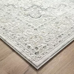 Kirklands Home Isabella Gray and Ivory Area Rug, 5x7 Sale