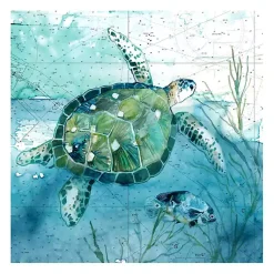 Kirklands Home Island Swim I Giclee Canvas Art Print Hot