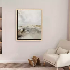Kirklands Home Isolation Framed Canvas Art Print Gray Clearance